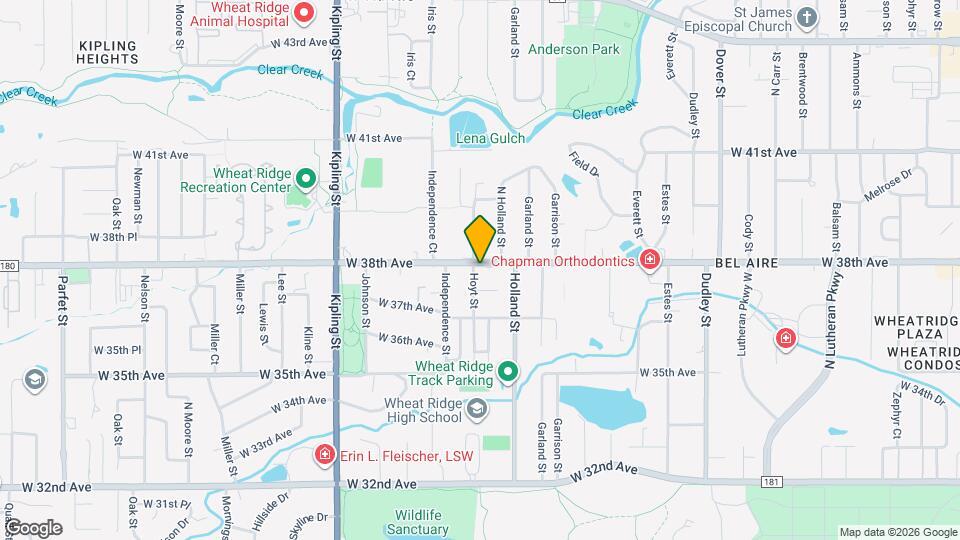 9496 W 38th Ave Map and Location Details