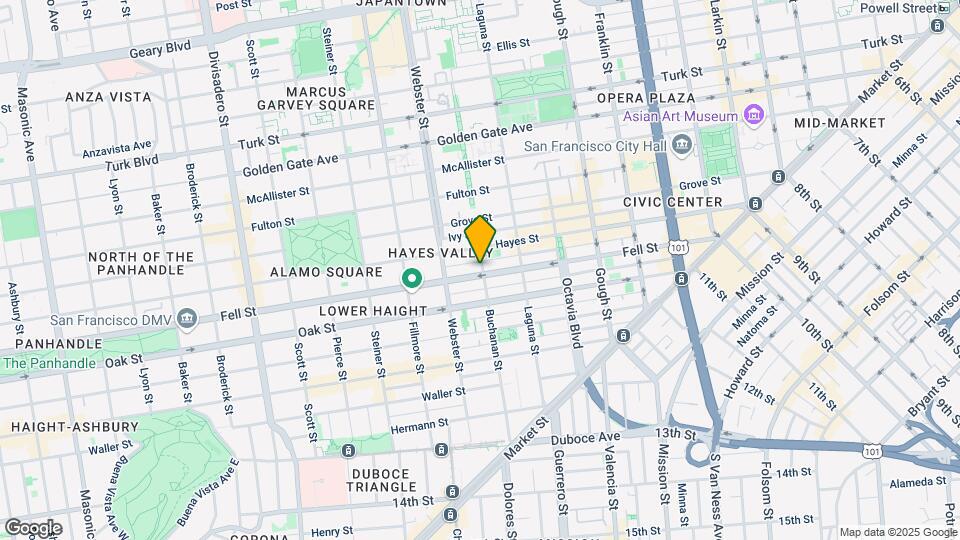 600 Fell St Mapa y Detalles de la Ubicación