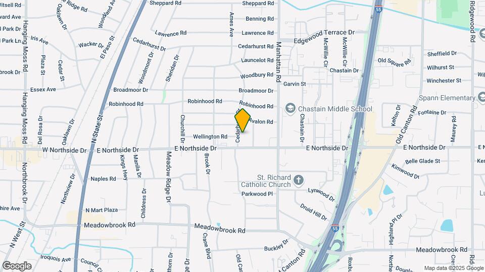 4628 Cedarhurst Dr Map and Location Details