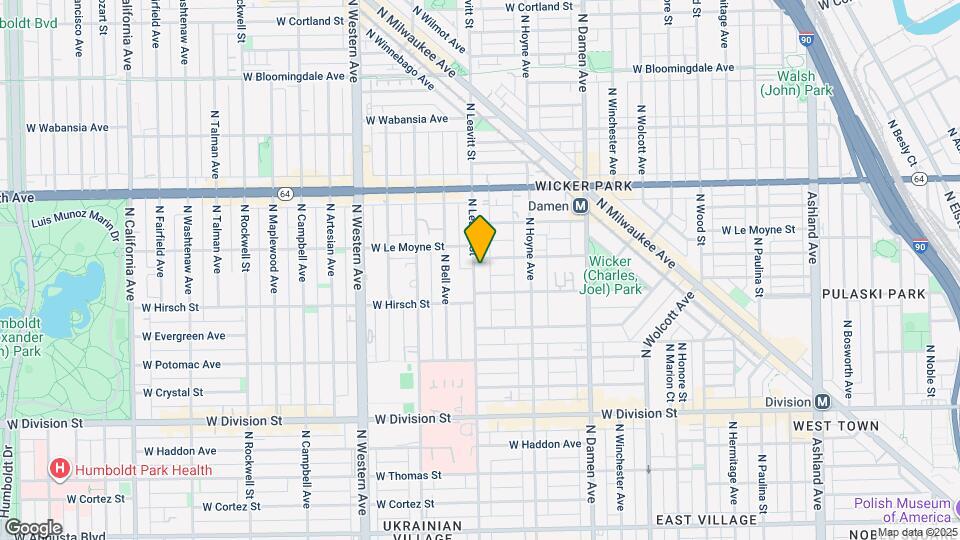 1435 N Leavitt St Map and Location Details