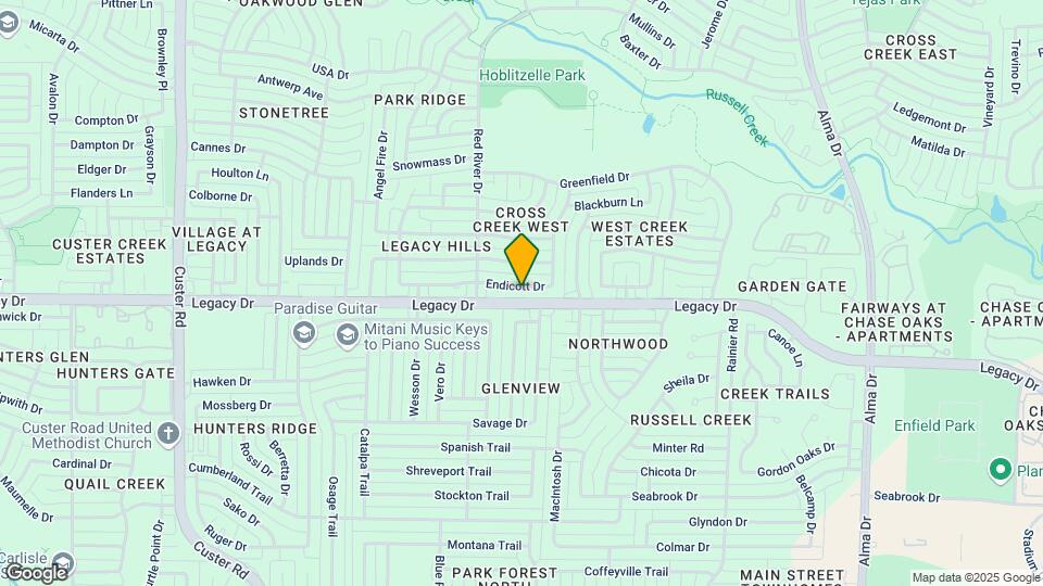 1524 Endicott Dr Map and Location Details