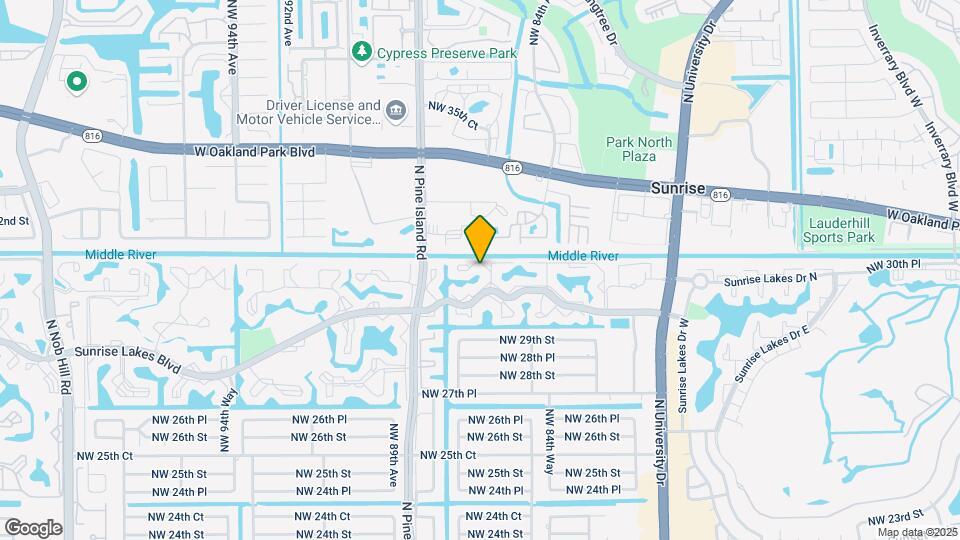 8450 Sunrise Lakes Blvd Map and Location Details