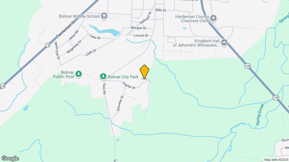 213 Poplar St Map and Location Details