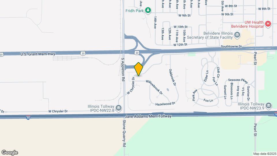 1750 W Chrysler Dr Map and Location Details