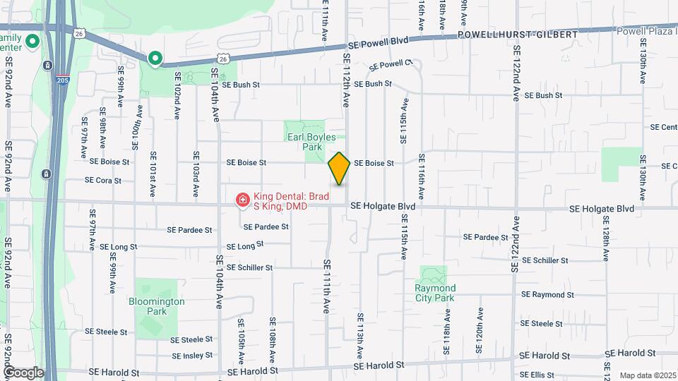 11115 SE Holgate Blvd Mapa y Detalles de la Ubicación