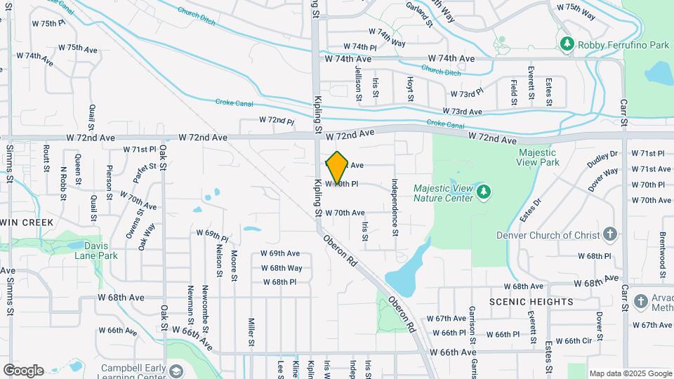9908 W 70th Pl Map and Location Details