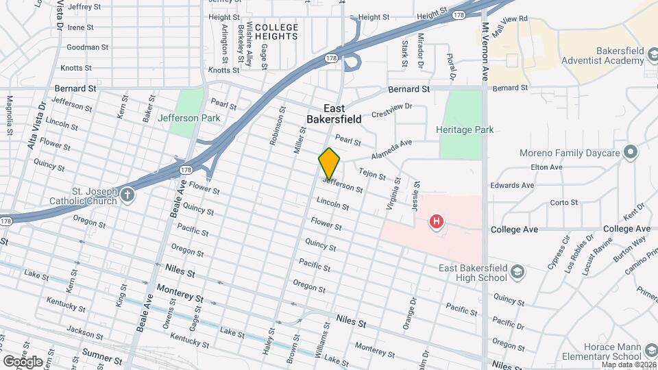 1419 Jefferson St Mapa y Detalles de la Ubicación