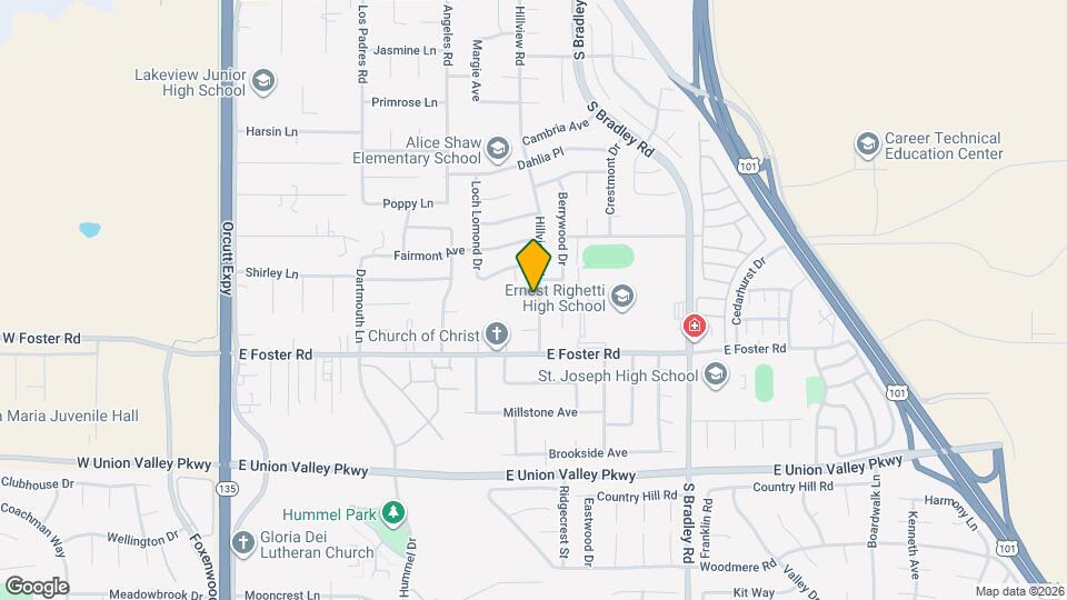 4031 Hillview Rd Map and Location Details