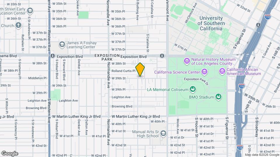 1130 W 39th St Map and Location Details