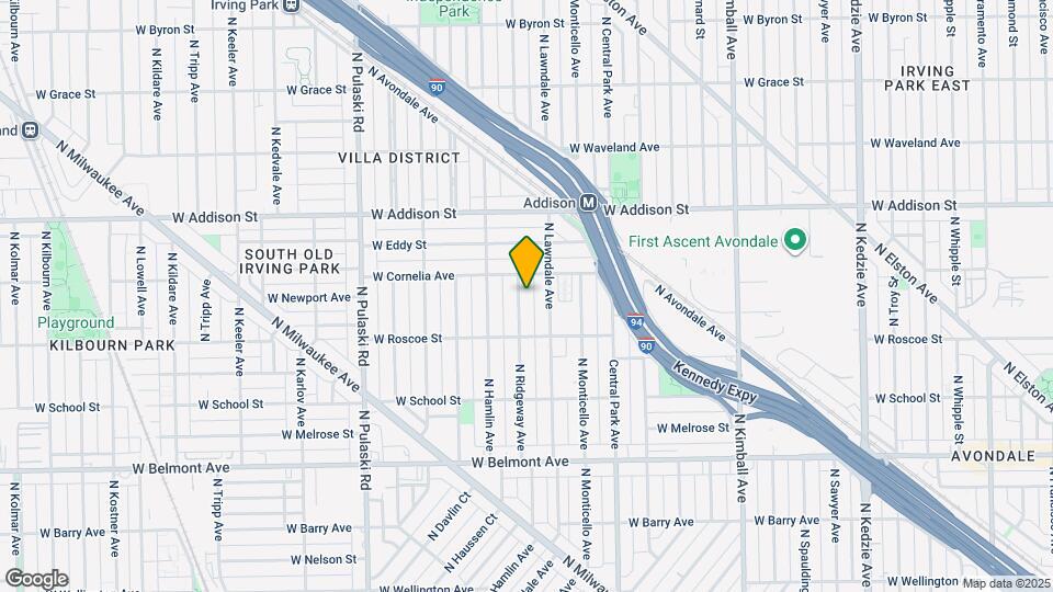 3441 N Ridgeway Ave, Unit 1 Mapa y Detalles de la Ubicación