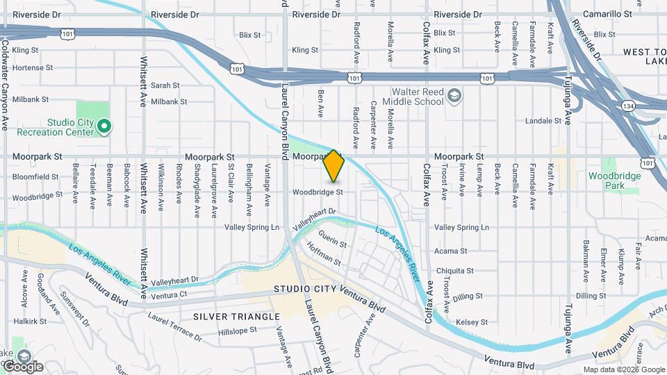 4309 Gentry Ave Map and Location Details