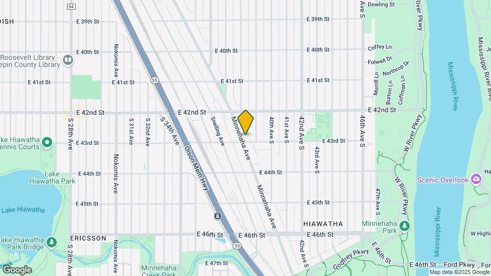 4255 Minnehaha Ave Map and Location Details