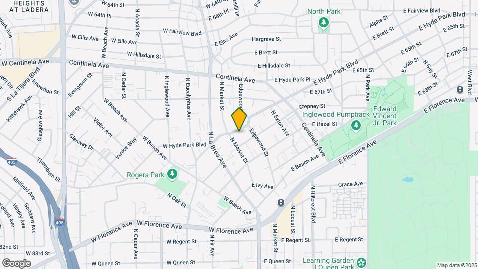 214 E Hyde Park Blvd Map and Location Details