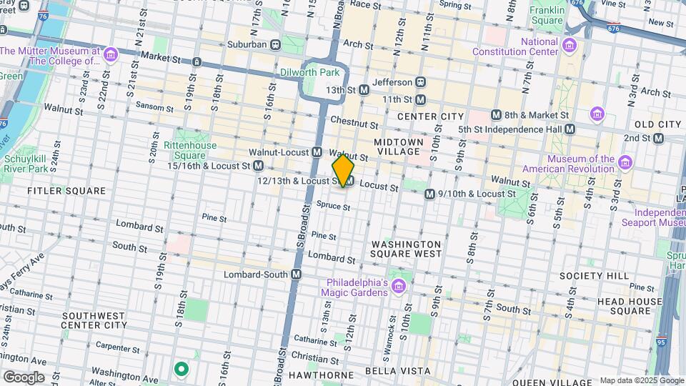 240 S 13th St Map and Location Details