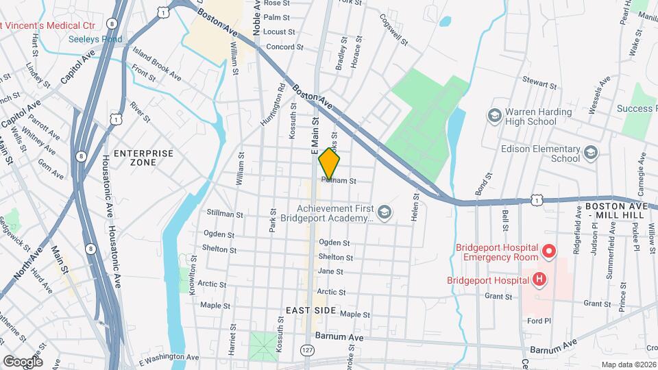 587 Brooks St Map and Location Details