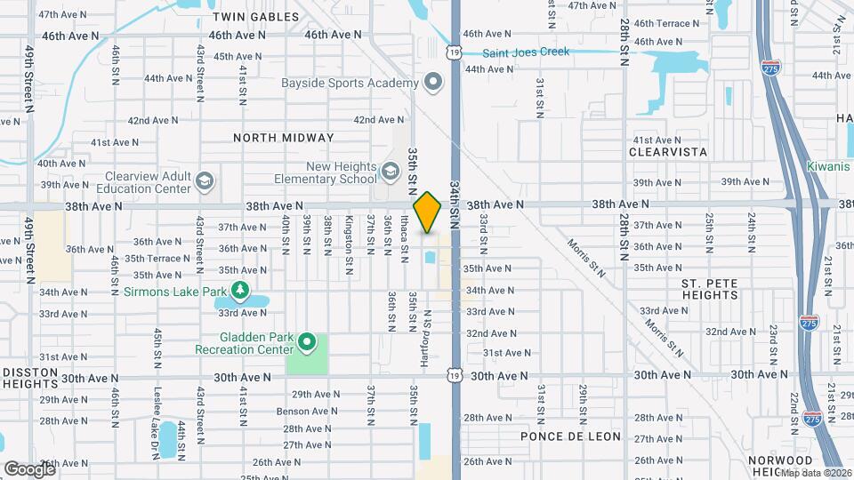 3621 35th St N Map and Location Details
