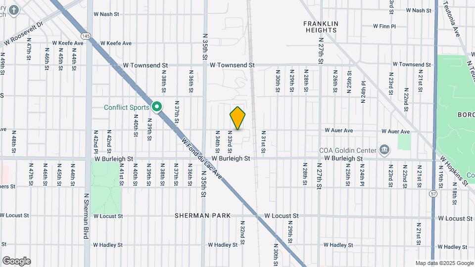 3215 W Auer Ave Mapa y Detalles de la Ubicación