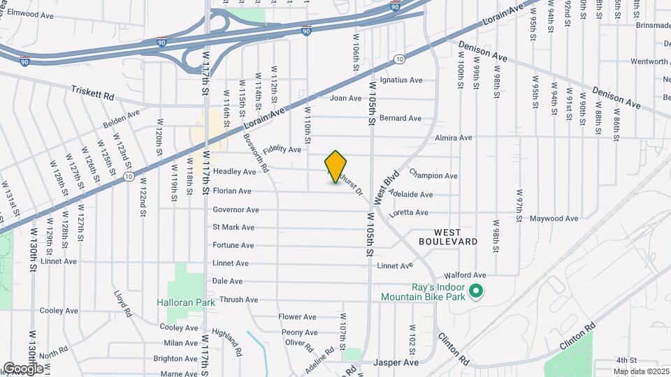 10716 Florian Ave Map and Location Details