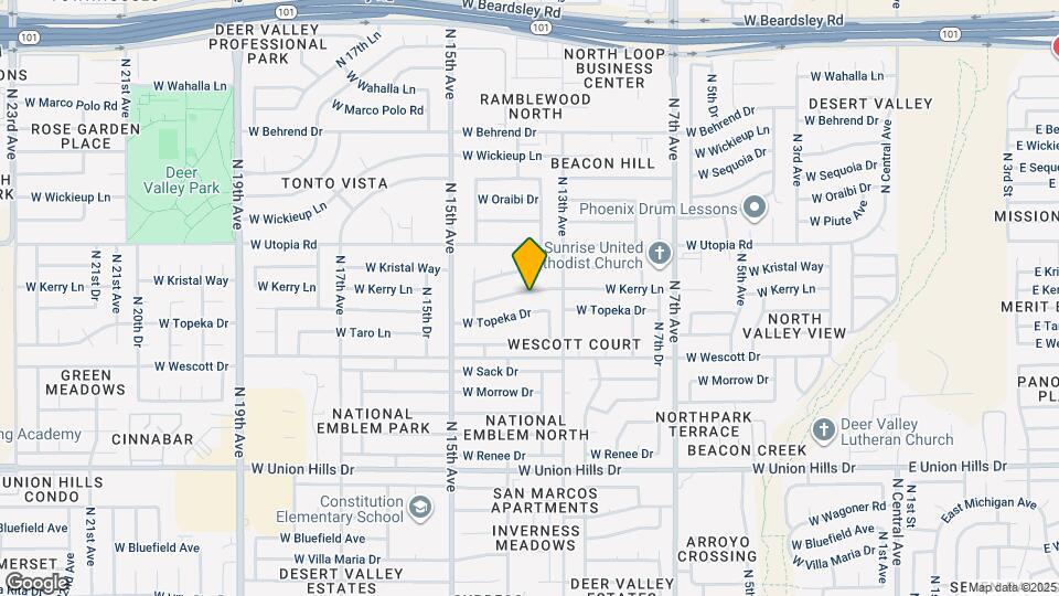1327 W Kerry Ln Map and Location Details