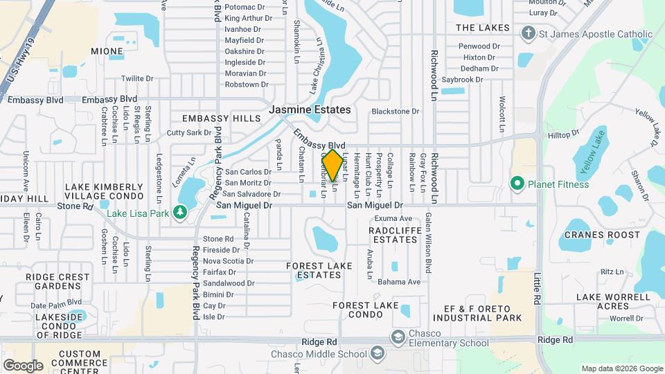 9031 Chantilly Ln Map and Location Details