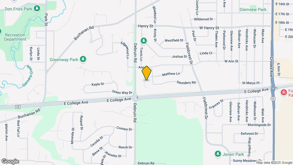 1323 Moon Ridge Ct Map and Location Details