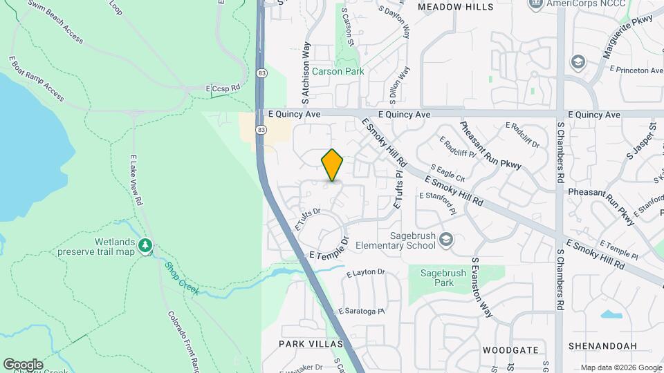 14046 E Stanford Cir Map and Location Details