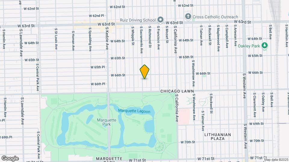 6623 S Sacramento Ave Mapa y Detalles de la Ubicación