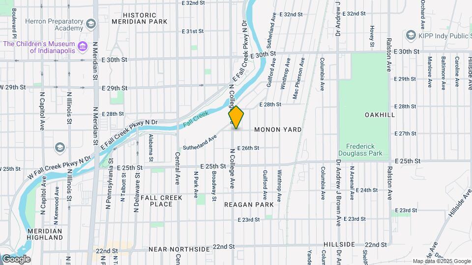2645 N College Ave, Unit A Mapa y Detalles de la Ubicación