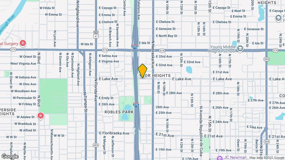 705 E Lake Ave Mapa y Detalles de la Ubicación