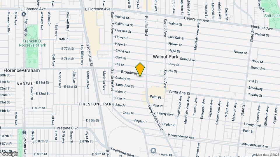 2541 Cudahy St Map and Location Details