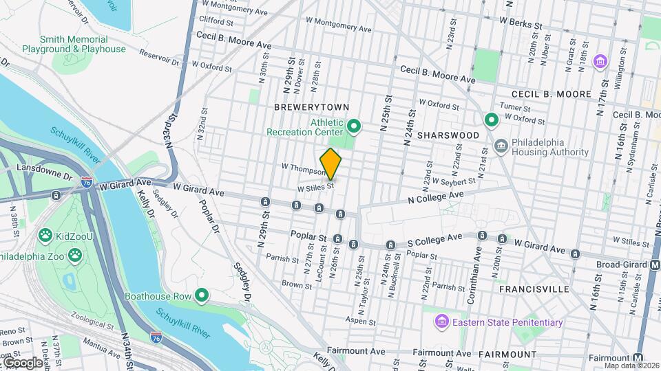 1250 N Taney St, Unit C Map and Location Details