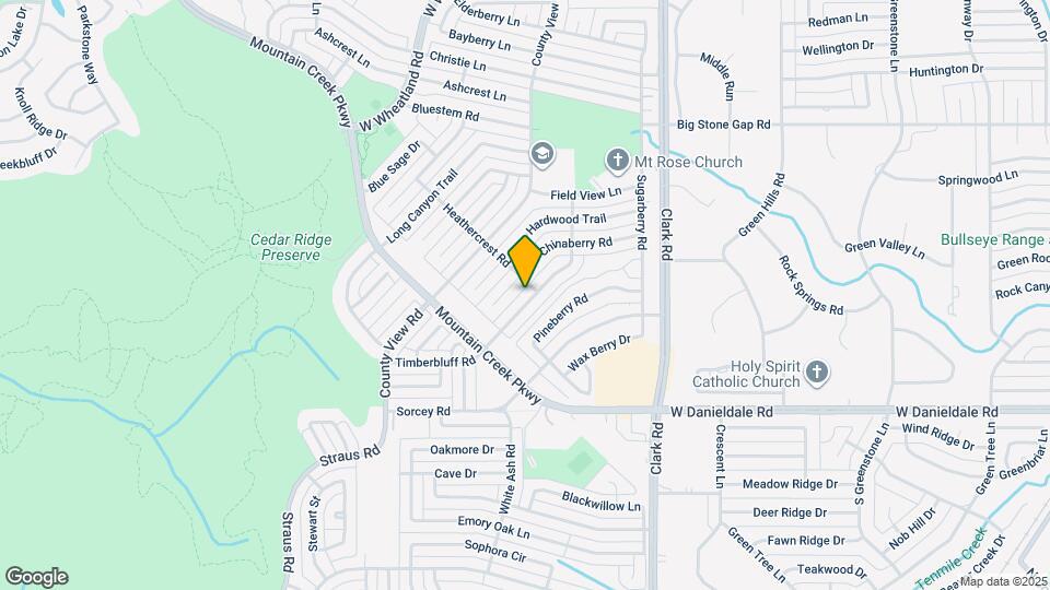 9403 Timberbluff Rd Map and Location Details