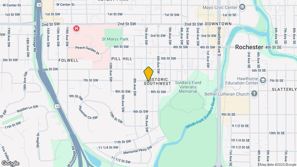 628 7th St SW Map and Location Details