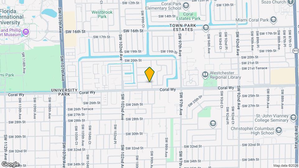 9910 SW 23rd St Map and Location Details