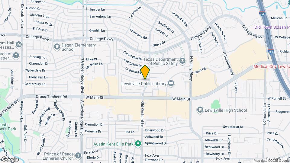 1308 Cherry Hill Ln Map and Location Details