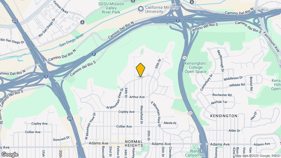 3453 N Mountain View Dr Map and Location Details