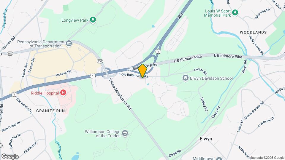 62 E Old Baltimore Pike Map and Location Details