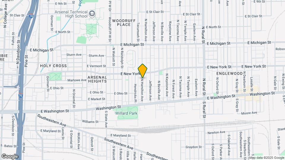 225 N Hamilton Ave Mapa y Detalles de la Ubicación