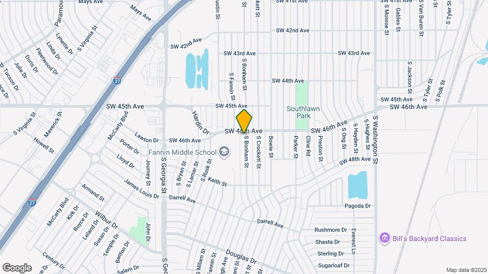 4604 S Bonham St Map and Location Details
