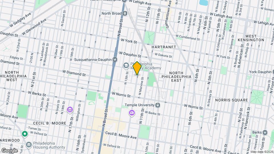 2126 N 12th St Map and Location Details