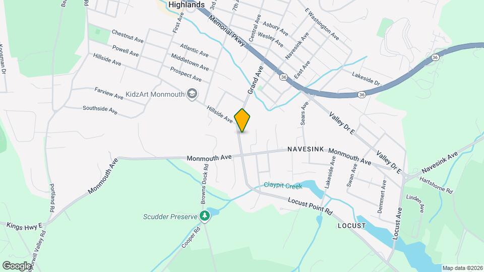 121 Navesink Ave Map and Location Details