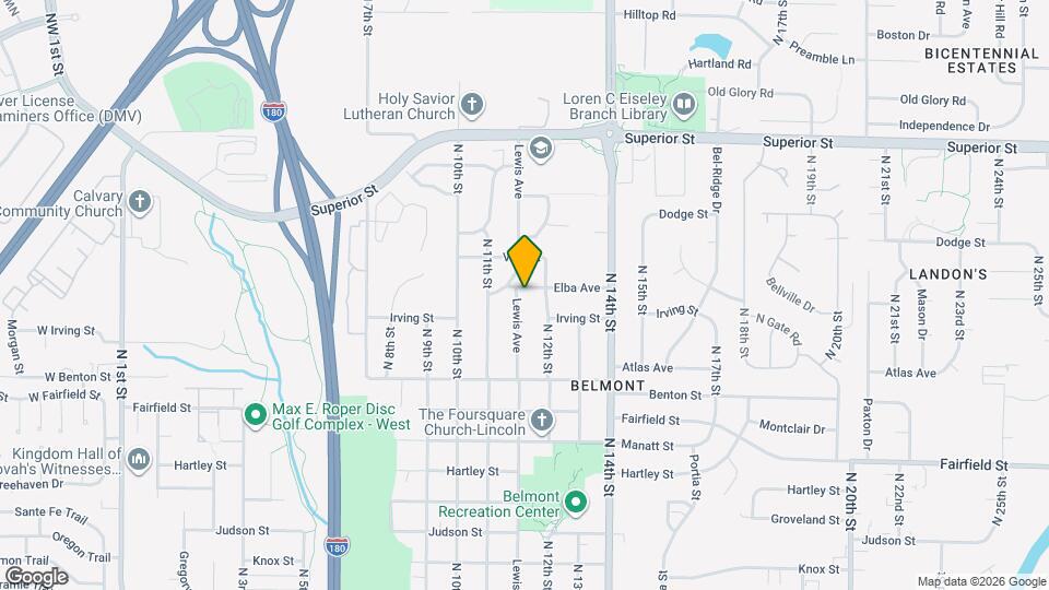 1151 Elba Ave Map and Location Details