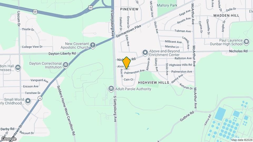 3921 Palmerston Ave Map and Location Details