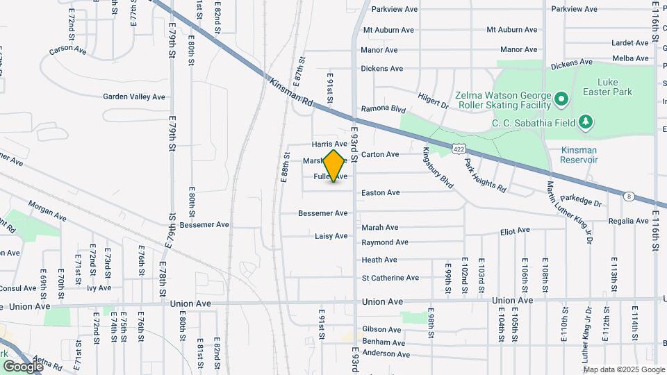 9101 Easton Ave Map and Location Details