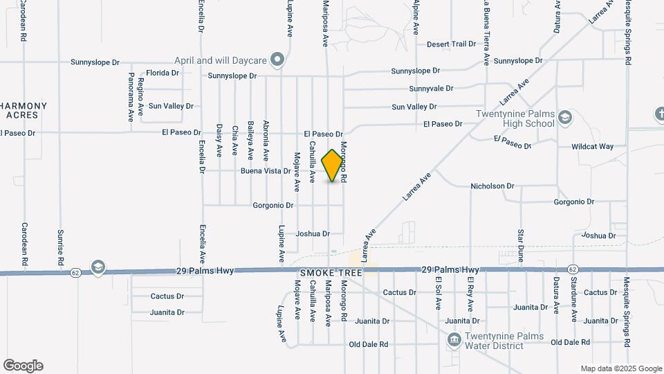 6245 Mariposa Ave Map and Location Details