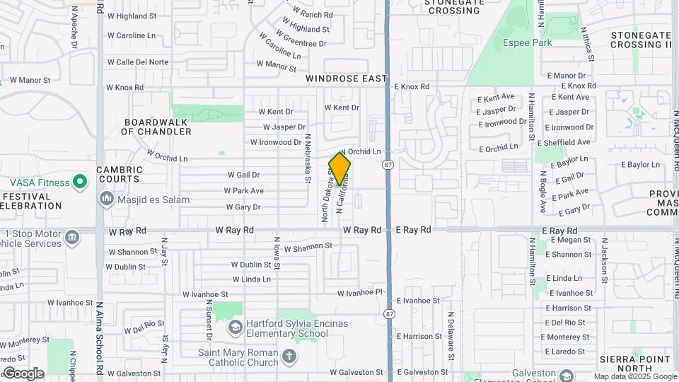 1100 N California St Map and Location Details