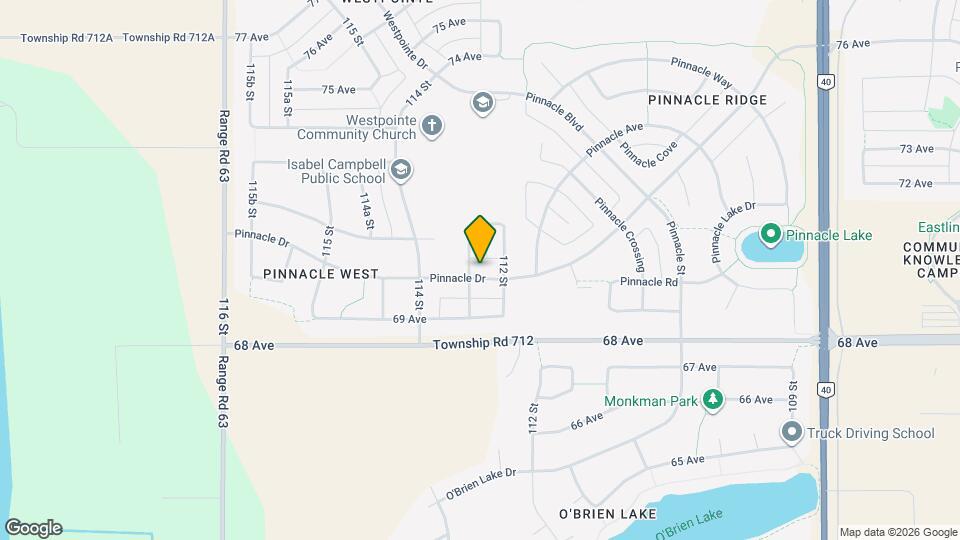 11216 Pinnacle Dr Map and Location Details
