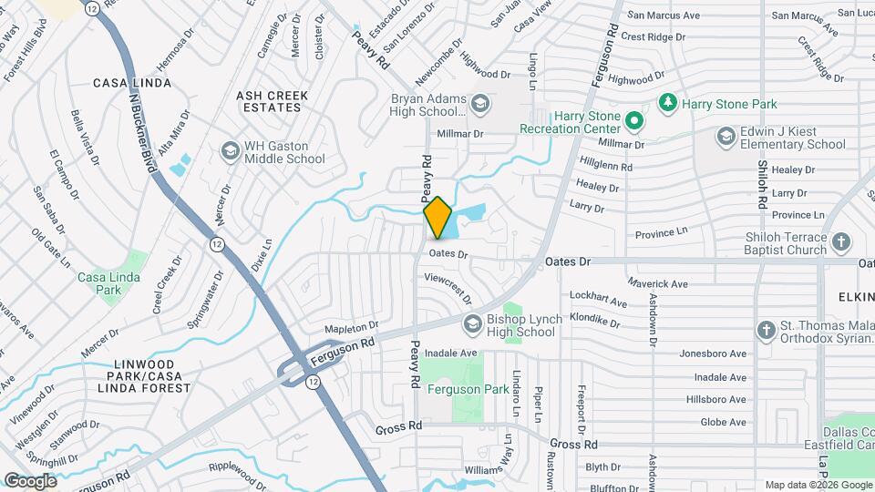 1819 Oates Dr Map and Location Details
