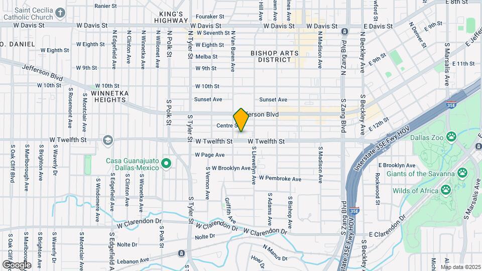 625 W 12th St Map and Location Details