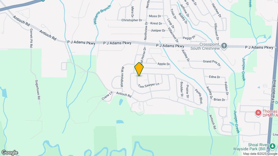 504 Tom Sawyer Ln Map and Location Details